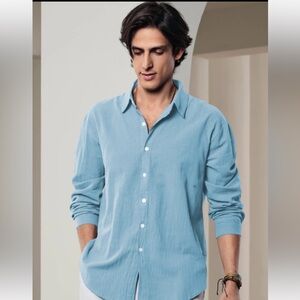Men's Light Blue Casual Shirt